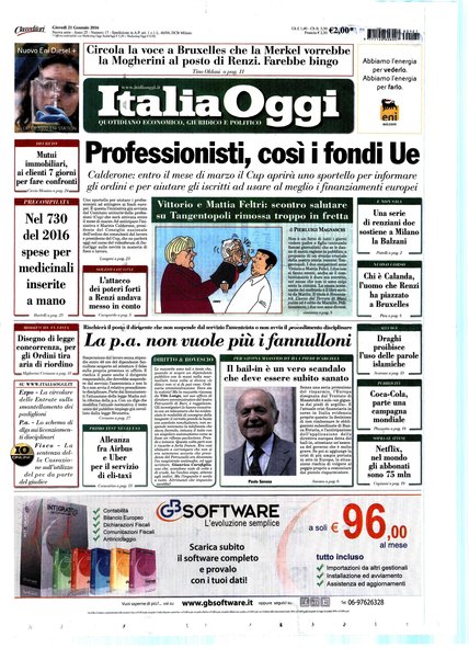 Italia oggi : quotidiano di economia finanza e politica